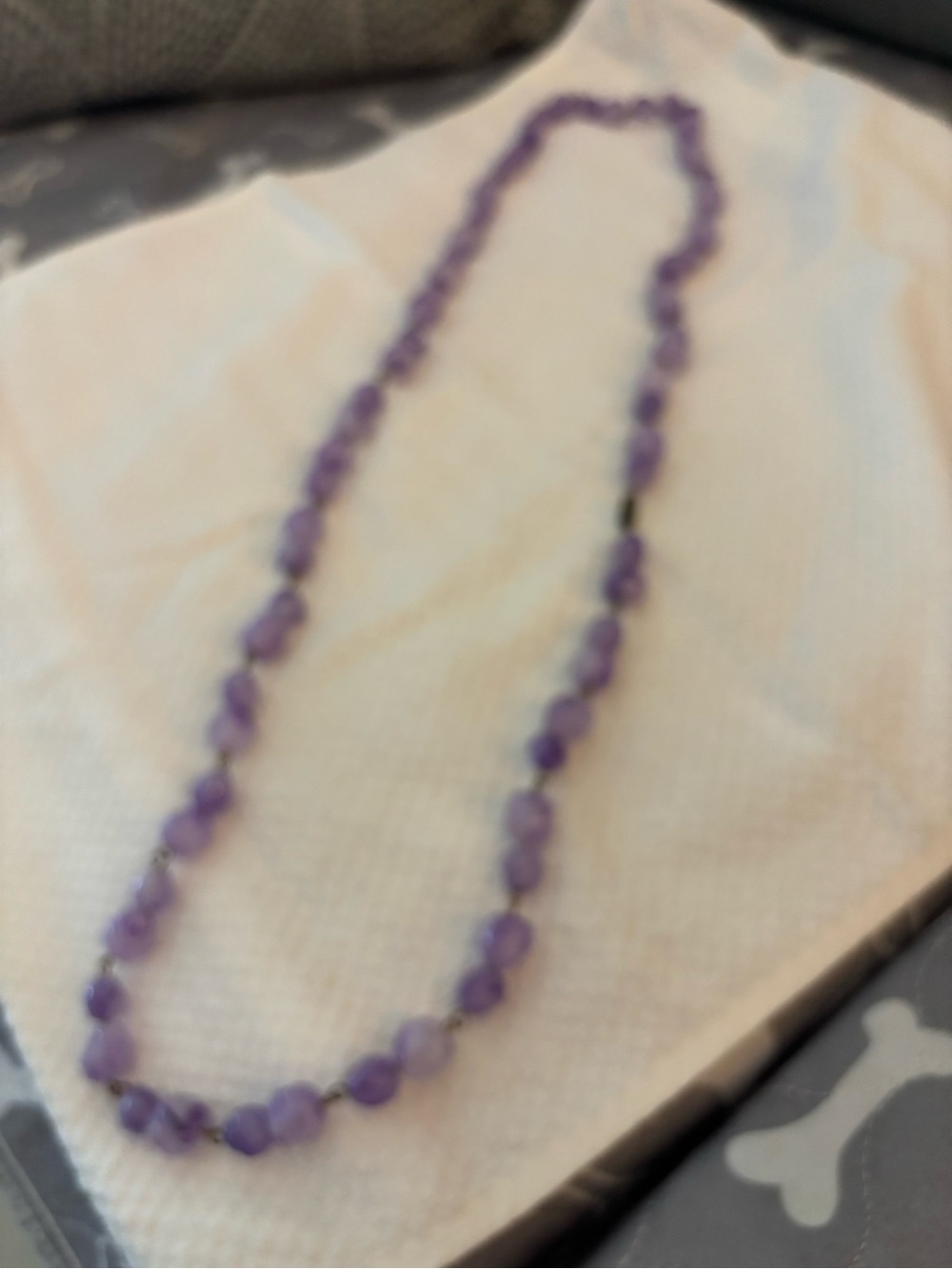 Purple Beaded Necklace - Women's Jewelry